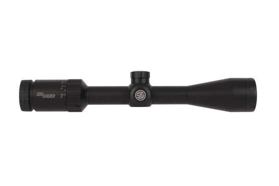 SIG Sauer WHISKEY3 3-9x40mm rifle scope features a 30mm main tube and is 12.3 inches long